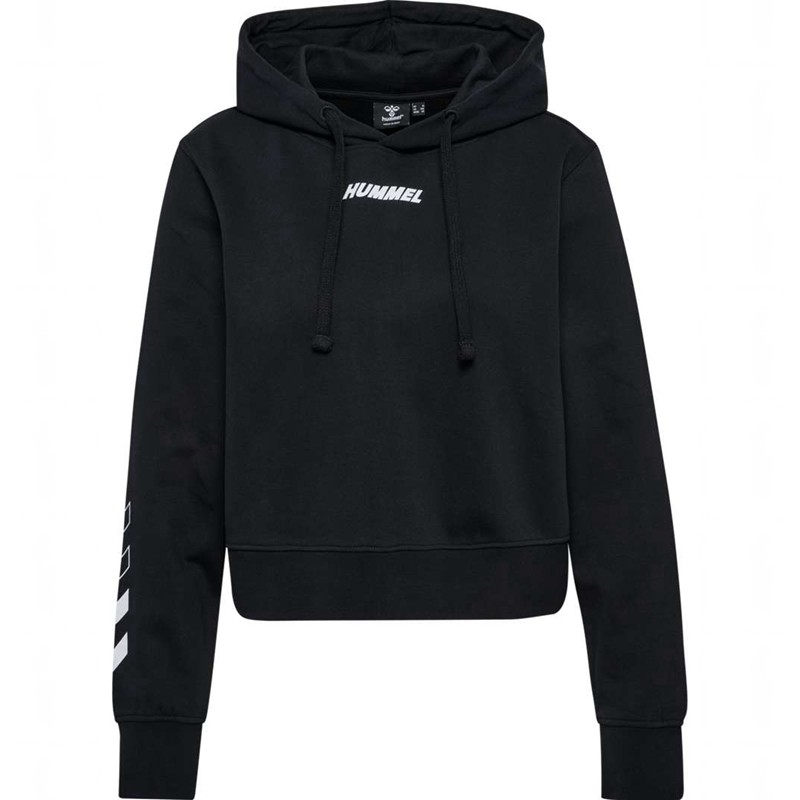 Hummel Elemental Short Ženske Majica s Kapuljačom Crne | 430785-432