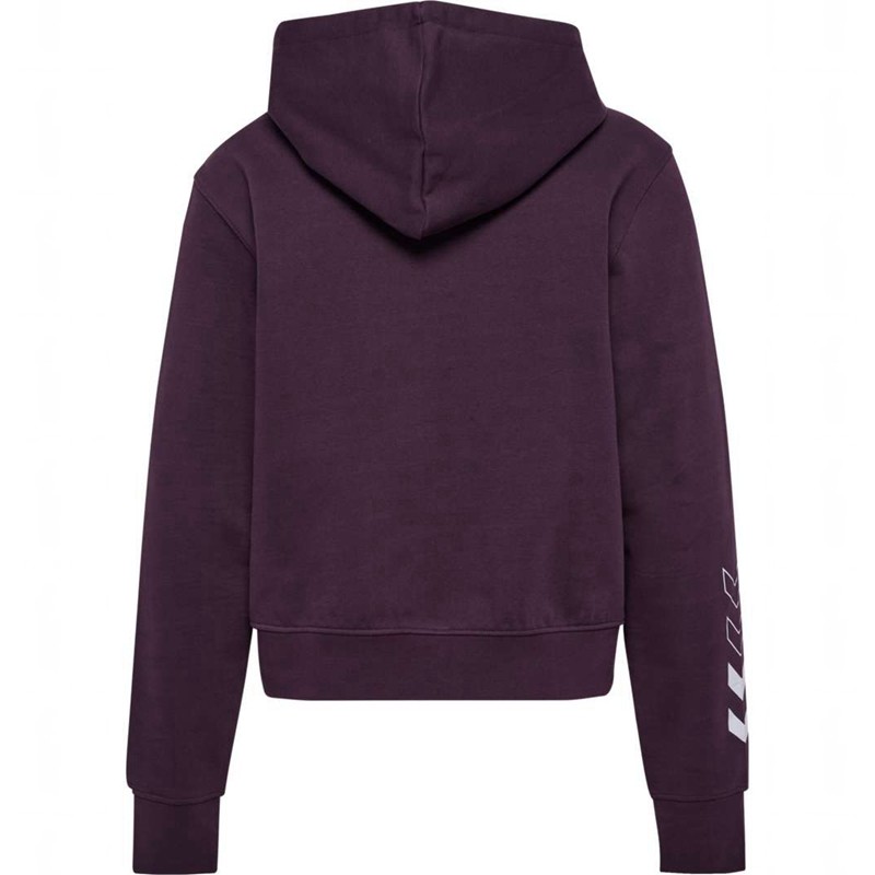 Hummel Elemental Short Ženske Majica s Kapuljačom Ljubičaste | 620368-651