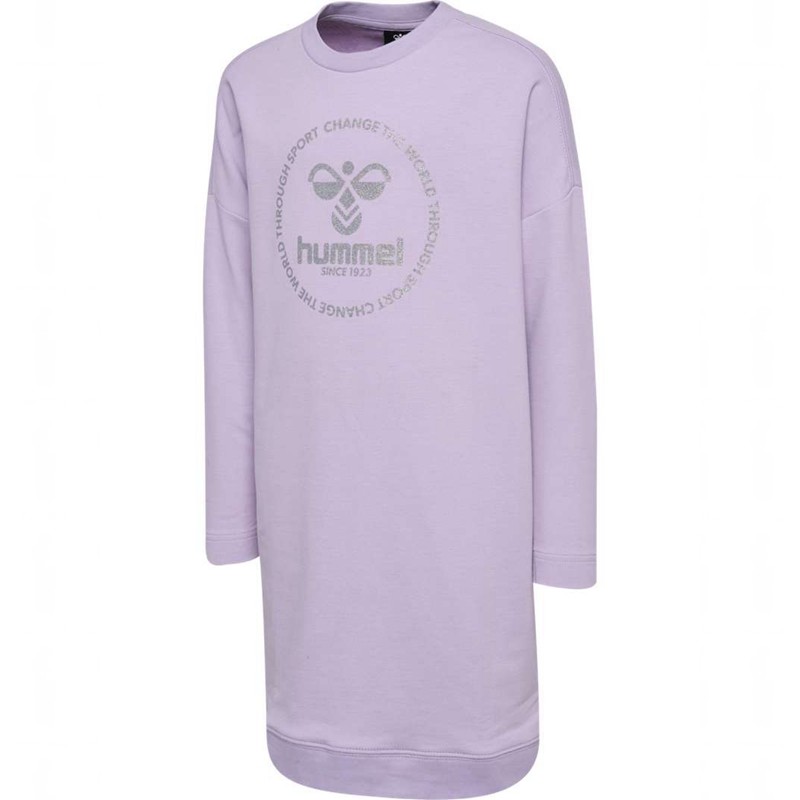 Hummel Elly L/S Dječje Haljina Boje Lavande | 422831-267