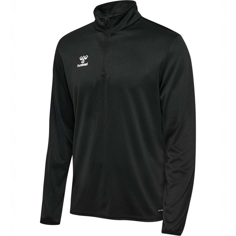 Hummel Essential Half-zip Muške Dukserice Crne | 107745-460