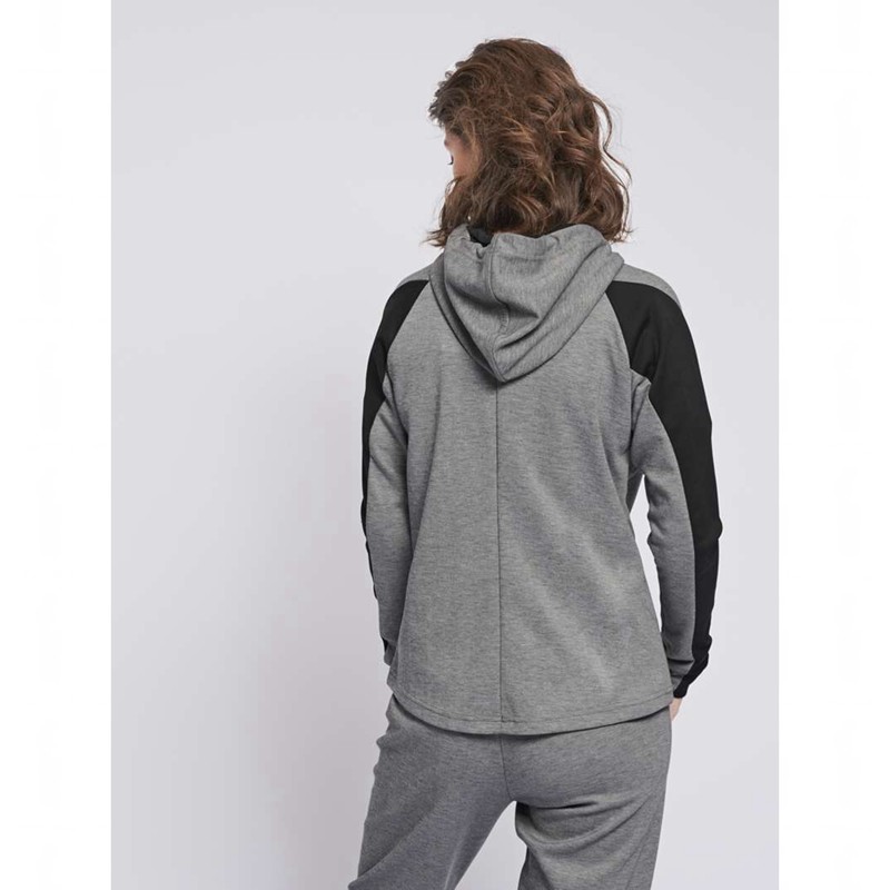 Hummel Essi Zip Ženske Majica s Kapuljačom Sive | 479967-013