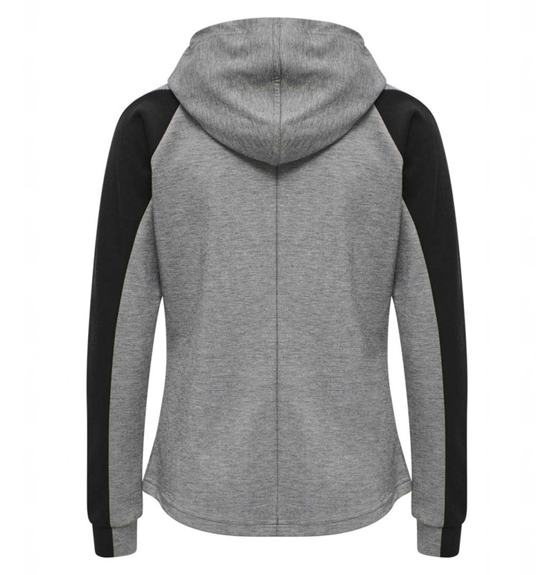 Hummel Essi Zip Ženske Majica s Kapuljačom Sive | 479967-013