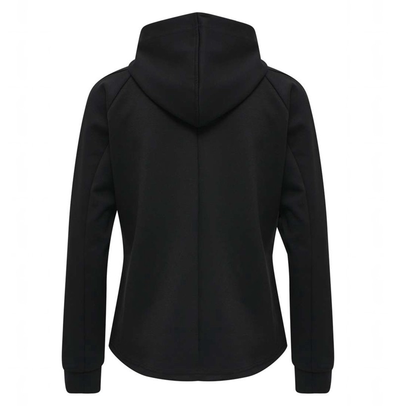 Hummel Essi Zip Ženske Majica s Kapuljačom Crne | 448512-114