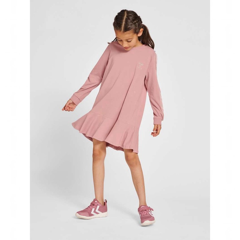 Hummel Evelyn L/S Dječje Haljina Roze | 151709-854