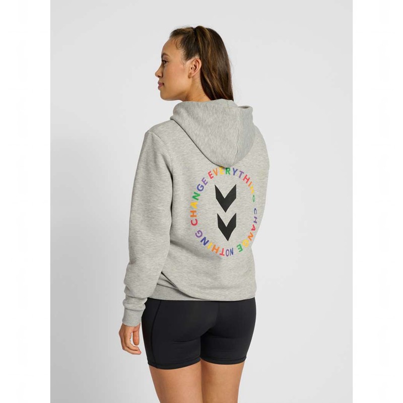 Hummel Everything Nothing Muške Majica s Kapuljačom Sive | 483877-367