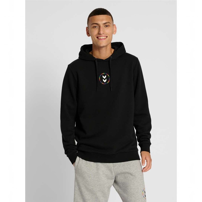 Hummel Everything Nothing Muške Majica s Kapuljačom Crne | 660986-438