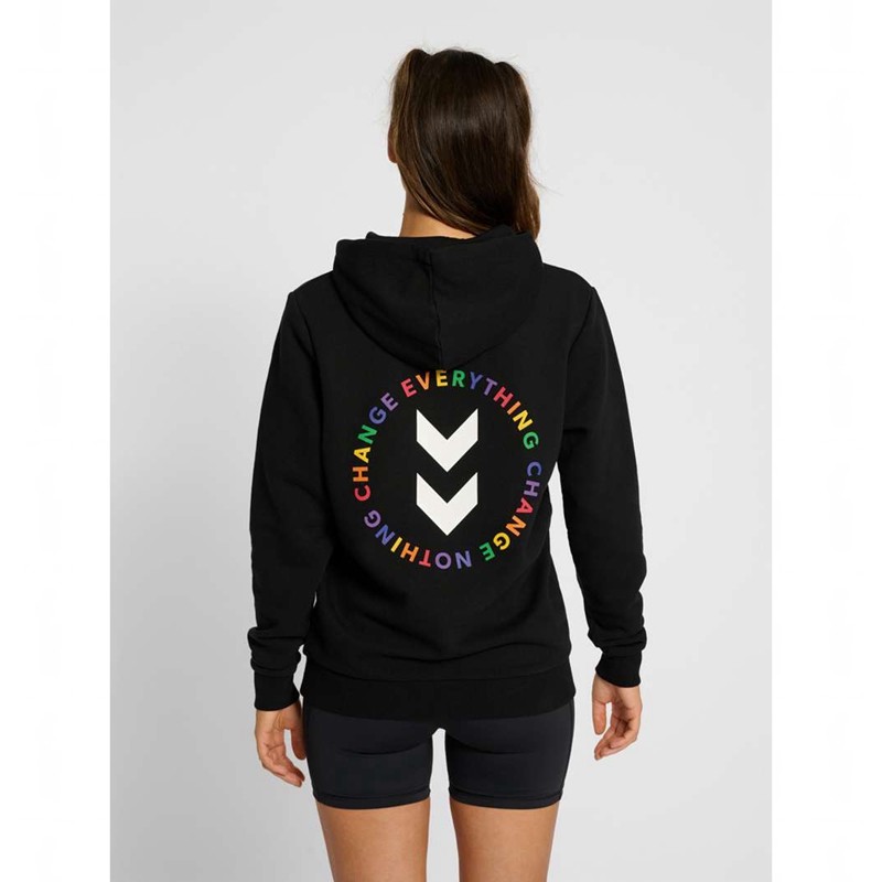 Hummel Everything Nothing Muške Majica s Kapuljačom Crne | 660986-438