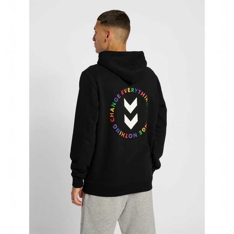 Hummel Everything Nothing Muške Majica s Kapuljačom Crne | 660986-438