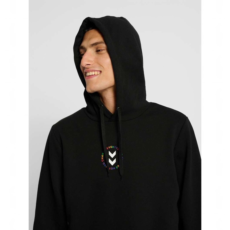 Hummel Everything Nothing Muške Majica s Kapuljačom Crne | 660986-438