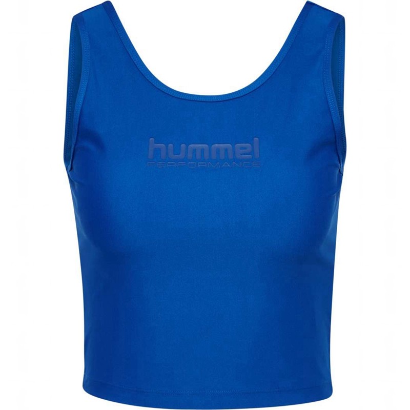 Hummel Fast Cropped Ženske Majica bez Rukava Plave | 756605-547