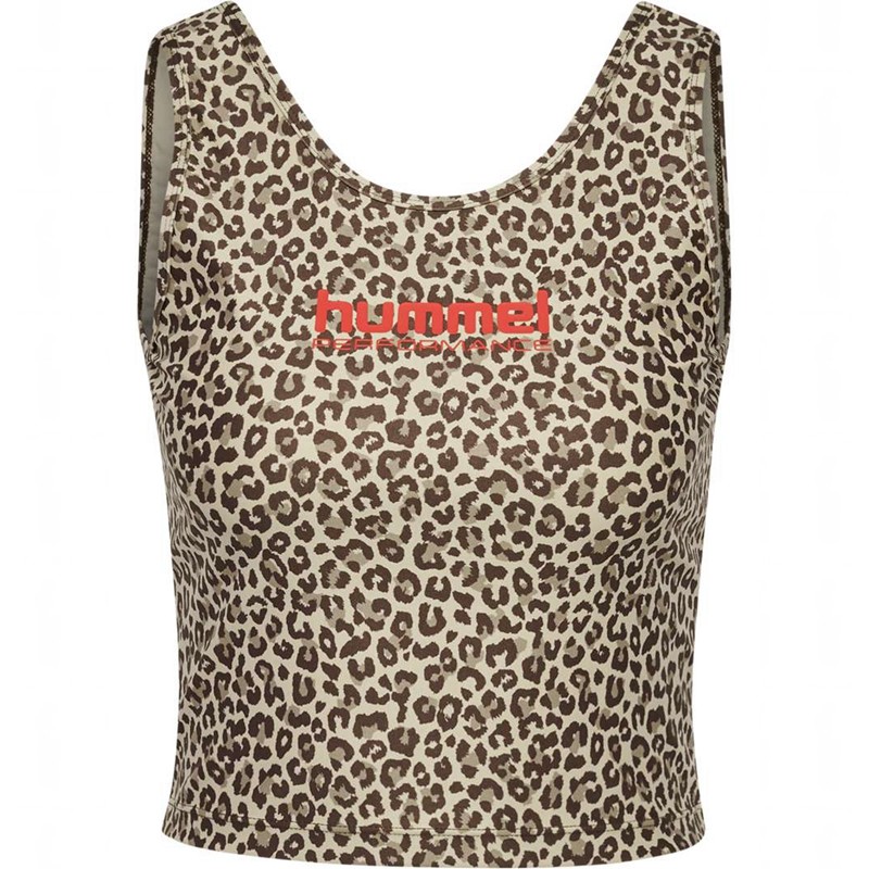 Hummel Fast Cropped Ženske Majica bez Rukava Leopard | 003606-153