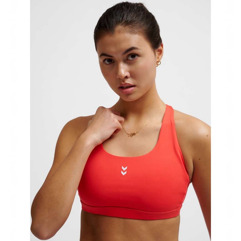 Hummel Fast Impact Strap Ženske Sportski Grudnjak Crvene | 689168-098