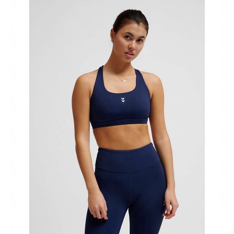Hummel Fast Impact Strap Ženske Sportski Grudnjak Tamnoplave | 139024-678