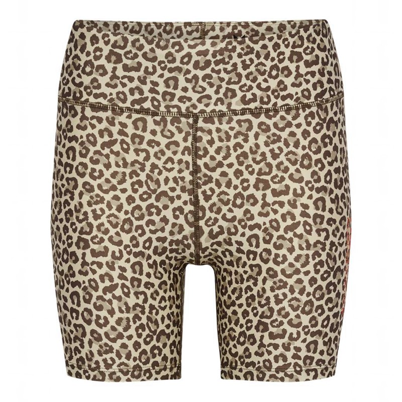 Hummel Fast Mid Waist Tight Ženske Kratke Hlače Leopard | 926689-201