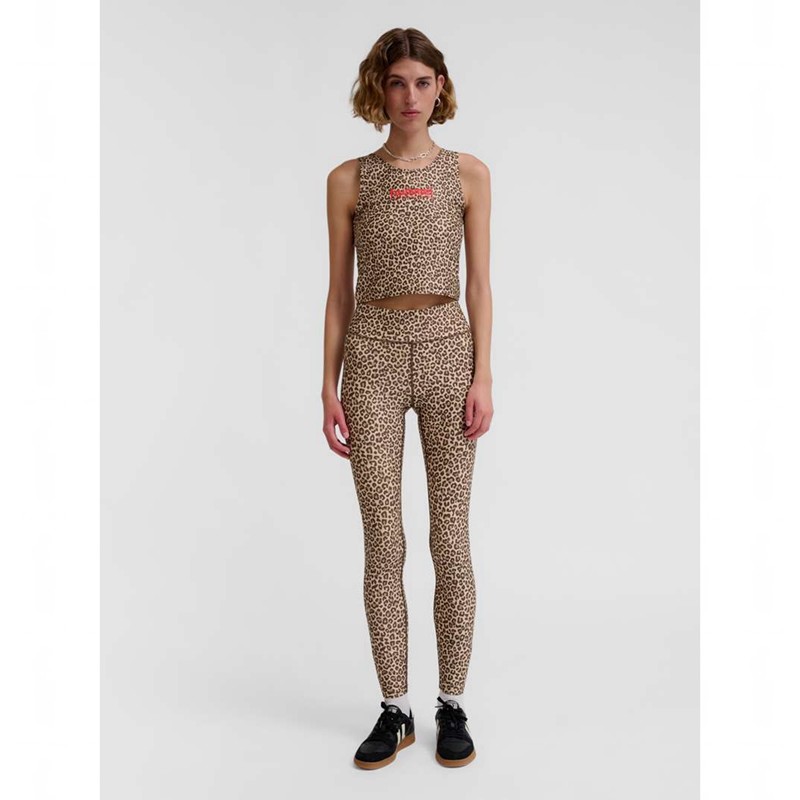Hummel Fast Mid Waist Ženske Hulahopke Leopard | 935430-155