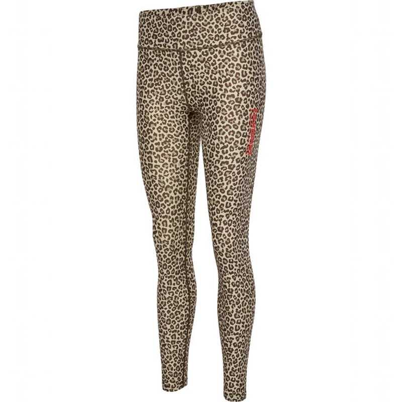 Hummel Fast Mid Waist Ženske Hulahopke Leopard | 935430-155