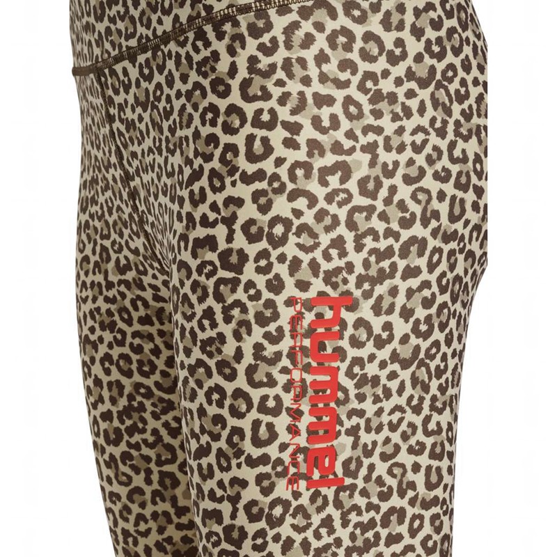 Hummel Fast Mid Waist Ženske Hulahopke Leopard | 935430-155