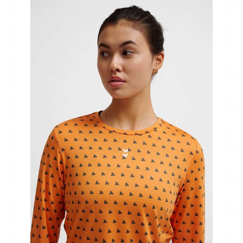 Hummel Fast W L/S Ženske Majice Narančaste | 358965-842