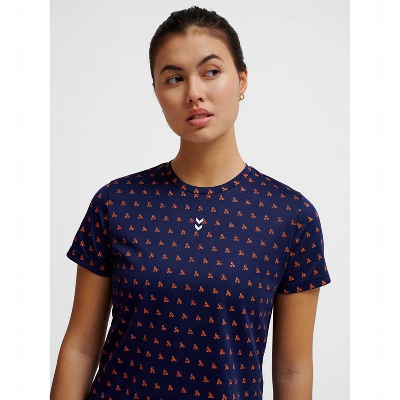 Hummel Fast Workout W S/S Ženske Majice Tamnoplave | 479054-555