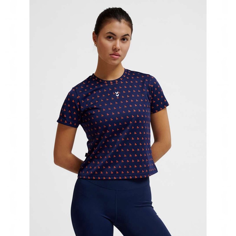 Hummel Fast Workout W S/S Ženske Majice Tamnoplave | 479054-555