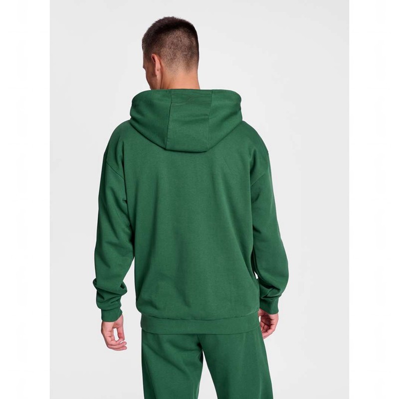 Hummel Felix Loose Muške Majica s Kapuljačom Zelene | 528454-347