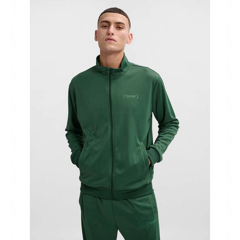 Hummel Felix Poly Tracksuit Muške Odijela Zelene | 539492-689