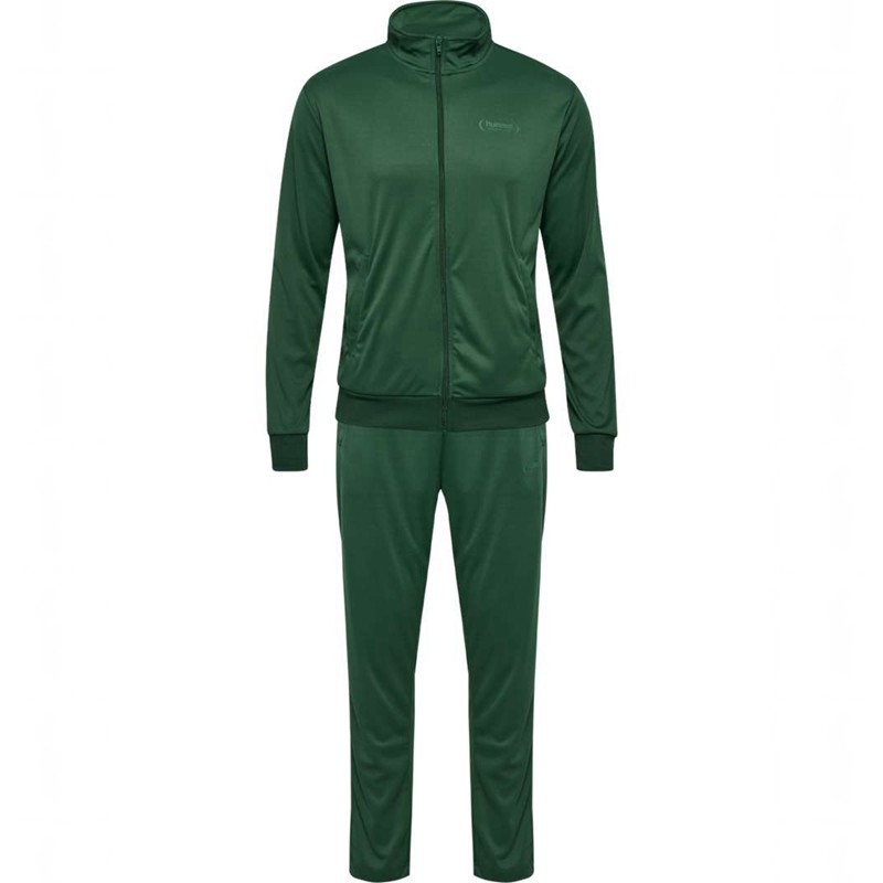 Hummel Felix Poly Tracksuit Muške Odijela Zelene | 539492-689