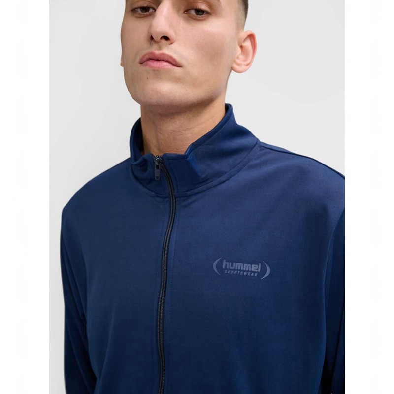 Hummel Felix Poly Tracksuit Muške Sportska Odjeća Tamnoplave | 613032-681