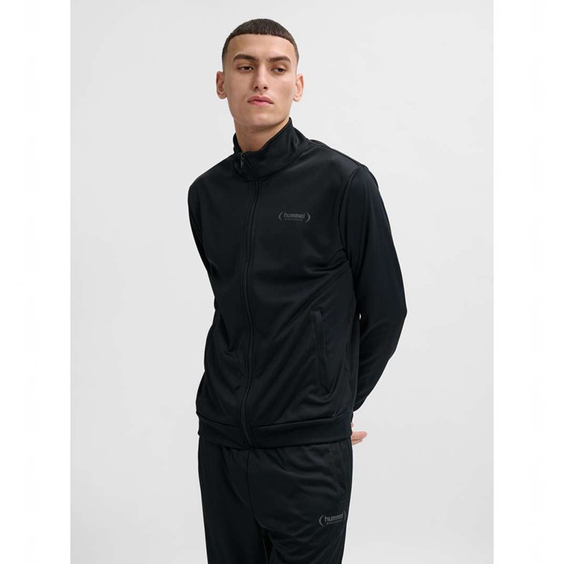 Hummel Felix Poly Tracksuit Muške Sportska Odjeća Crne | 030062-193