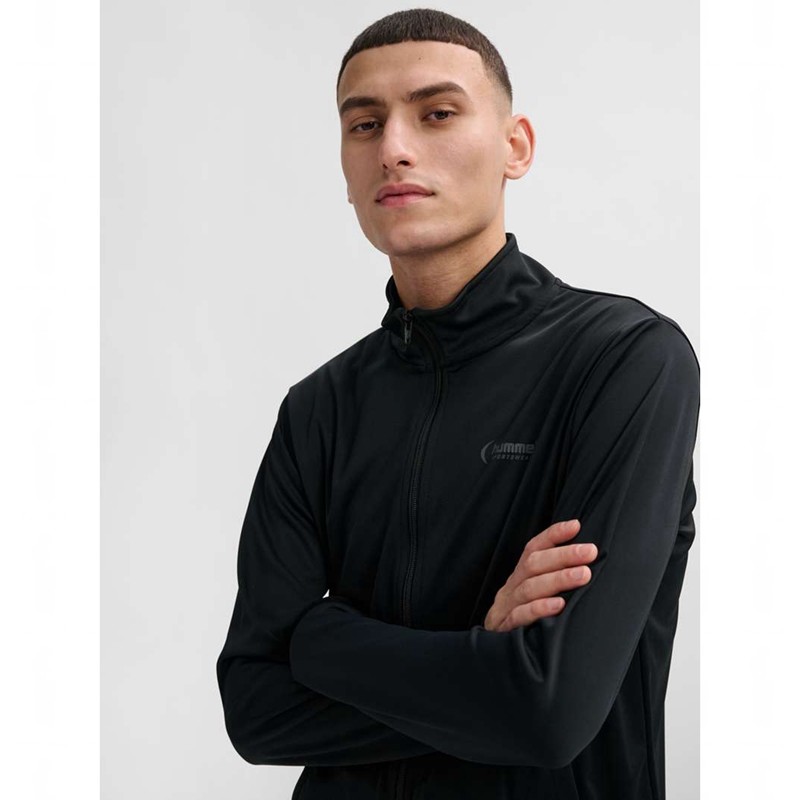 Hummel Felix Poly Tracksuit Muške Sportska Odjeća Crne | 030062-193