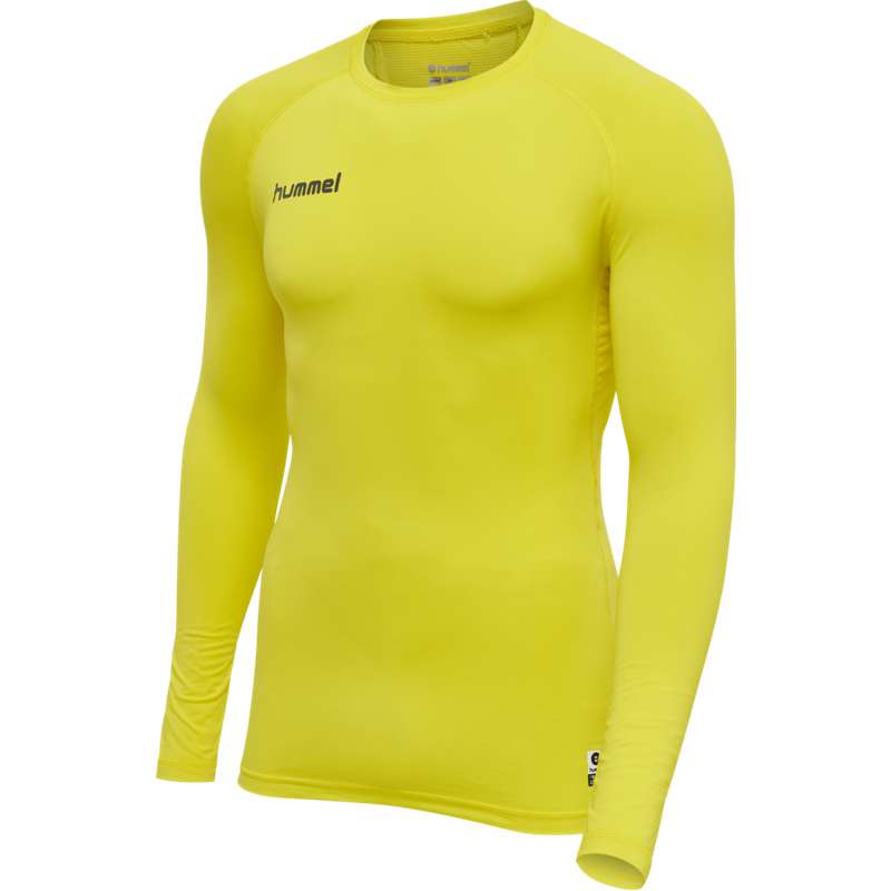 Hummel First Performance Jersey L/S Muške Temeljni Sloj Žute | 367103-861