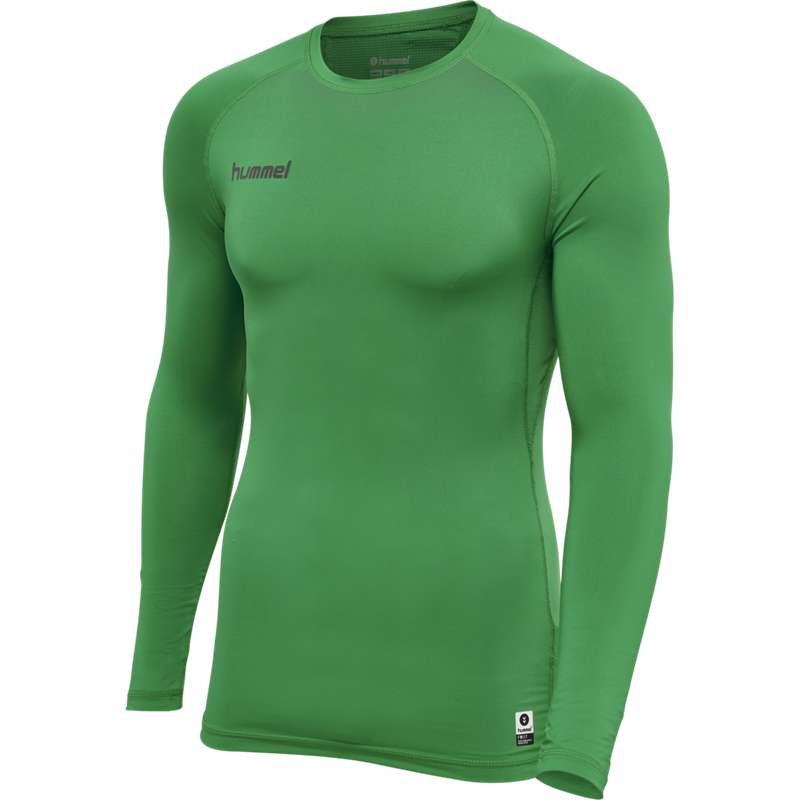 Hummel First Performance Jersey L/S Muške Temeljni Sloj Zelene | 543344-331