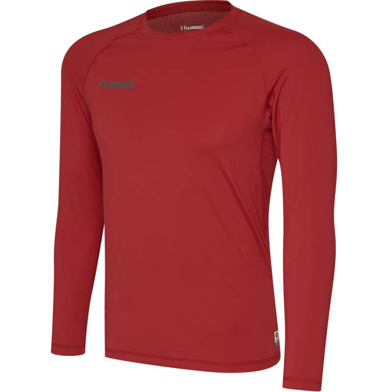 Hummel First Performance Jersey L/S Muške Temeljni Sloj Crvene | 571851-253