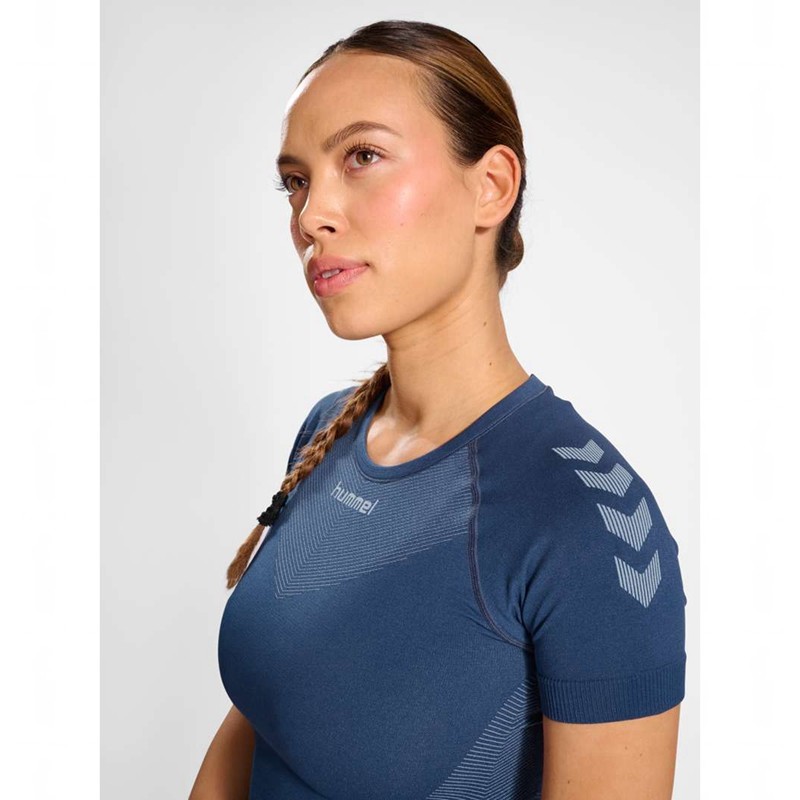 Hummel First Seamless Jersey S/S W Ženske Majice bljue | 132574-066