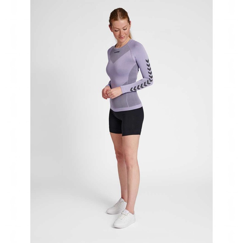 Hummel First Seamless L/S W Ženske Temeljni Sloj Boje Lavande | 254534-682