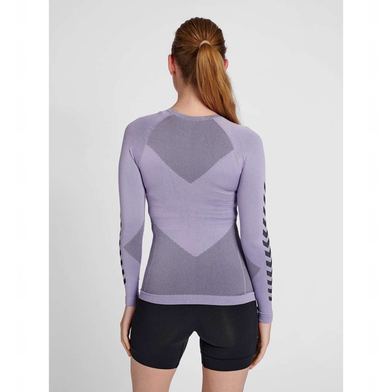 Hummel First Seamless L/S W Ženske Temeljni Sloj Boje Lavande | 254534-682