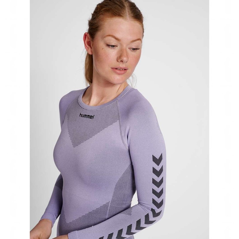 Hummel First Seamless L/S W Ženske Temeljni Sloj Boje Lavande | 254534-682