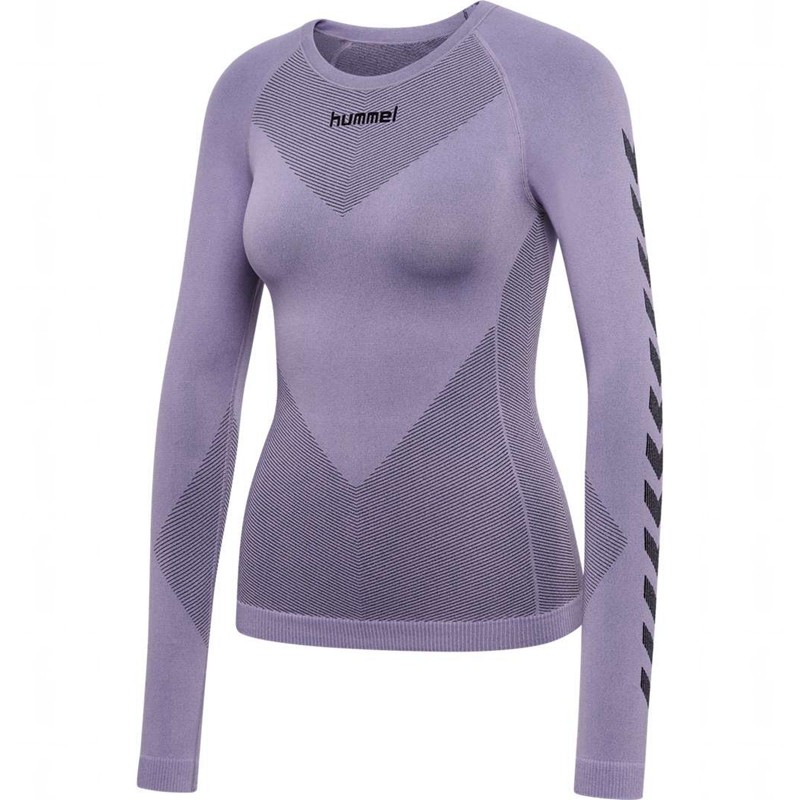Hummel First Seamless L/S W Ženske Temeljni Sloj Boje Lavande | 254534-682