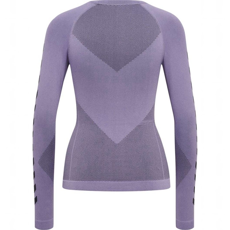 Hummel First Seamless L/S W Ženske Temeljni Sloj Boje Lavande | 254534-682