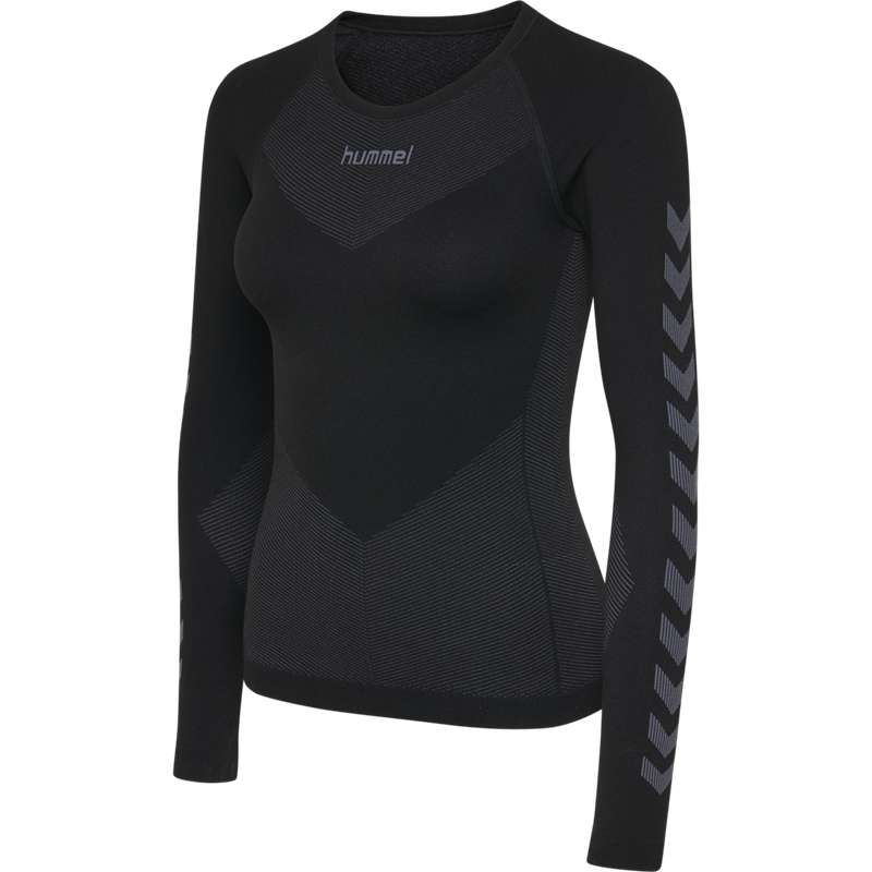 Hummel First Seamless L/S W Ženske Temeljni Sloj Crne | 834190-392