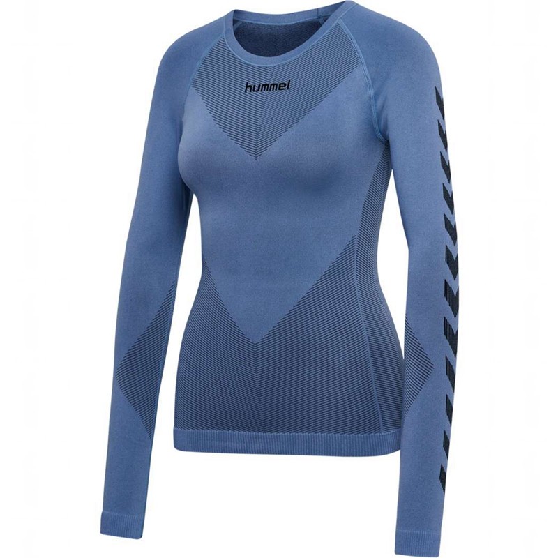 Hummel First Seamless L/S W Ženske Temeljni Sloj Plave | 312608-018