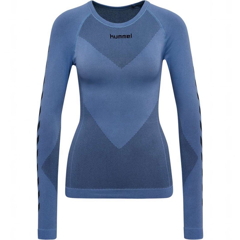 Hummel First Seamless L/S W Ženske Temeljni Sloj Plave | 312608-018