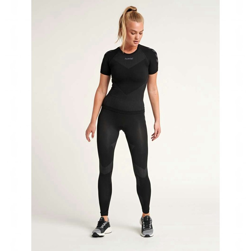 Hummel First Seamless S/S W Ženske Dres Crne | 438987-249