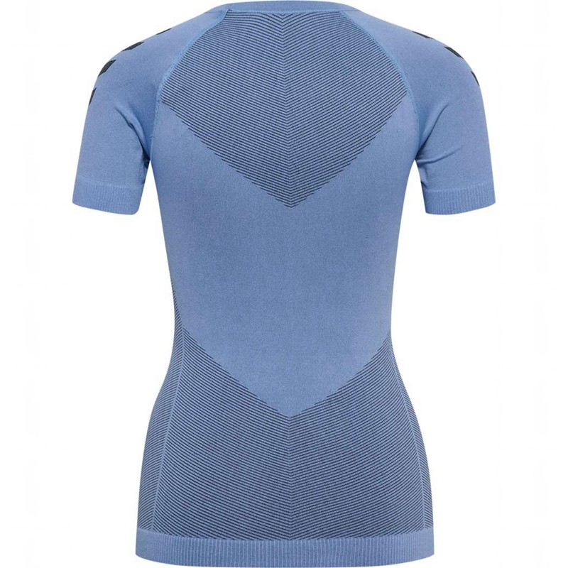 Hummel First Seamless S/S W Ženske Dres Plave | 063725-482
