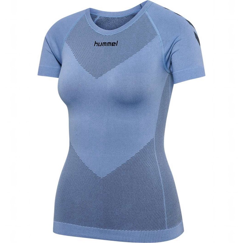 Hummel First Seamless S/S W Ženske Dres Plave | 063725-482