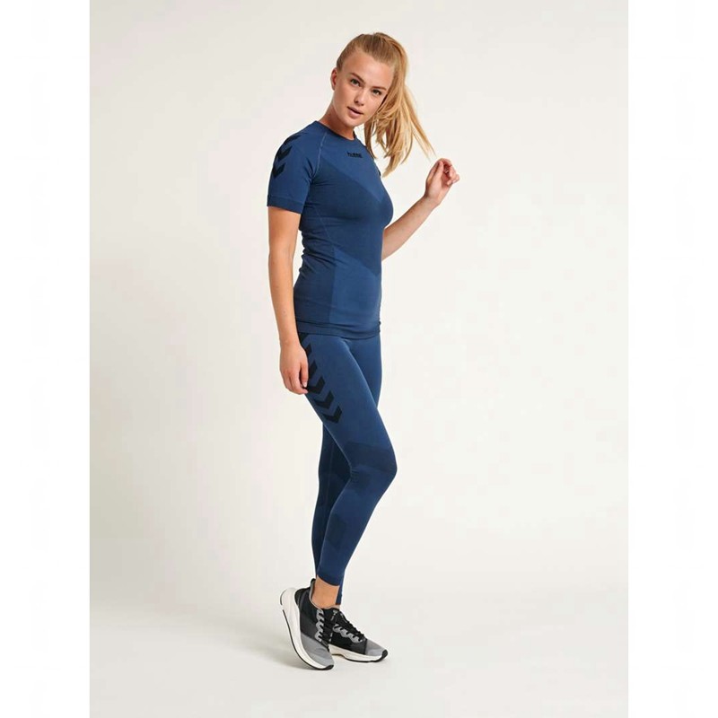 Hummel First Seamless S/S W Ženske Dres Tamnoplave | 562335-970