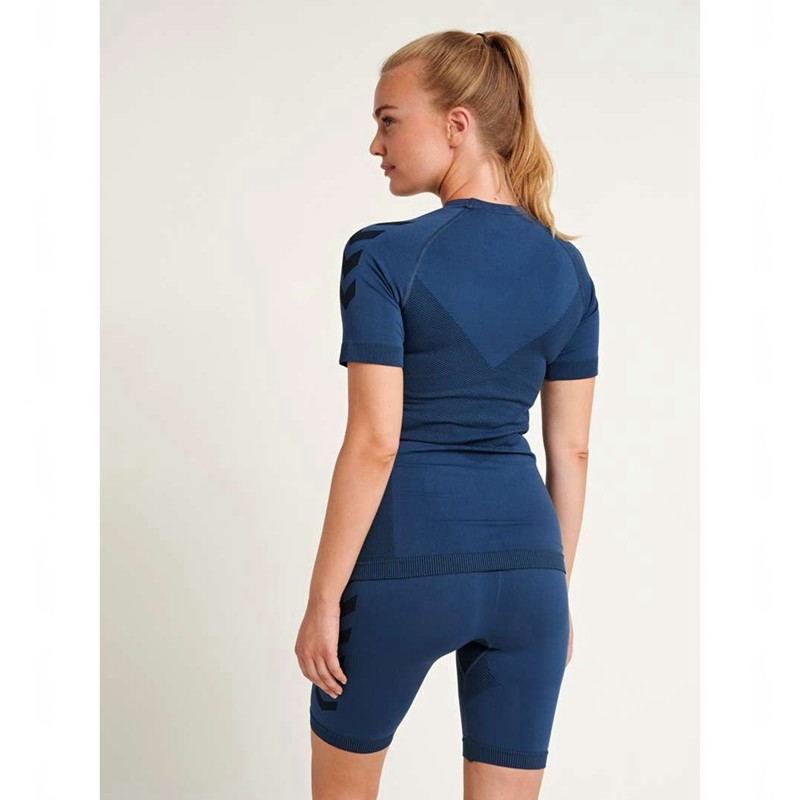 Hummel First Seamless S/S W Ženske Dres Tamnoplave | 562335-970