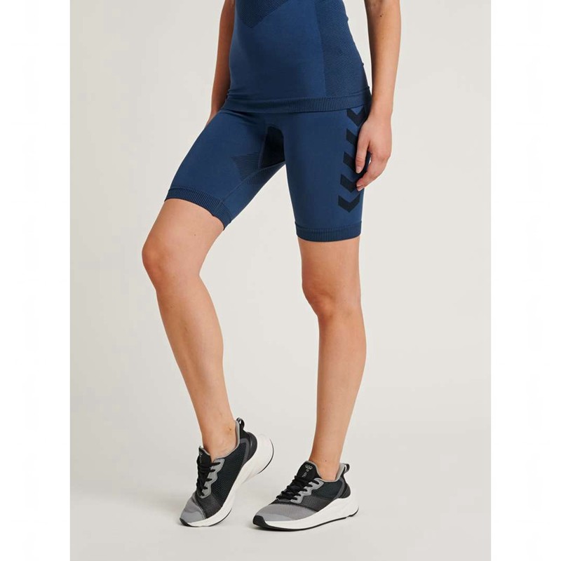 Hummel First Seamless Tr Sht Tigh W Ženske Kratke Hlače Tamnoplave | 332393-371