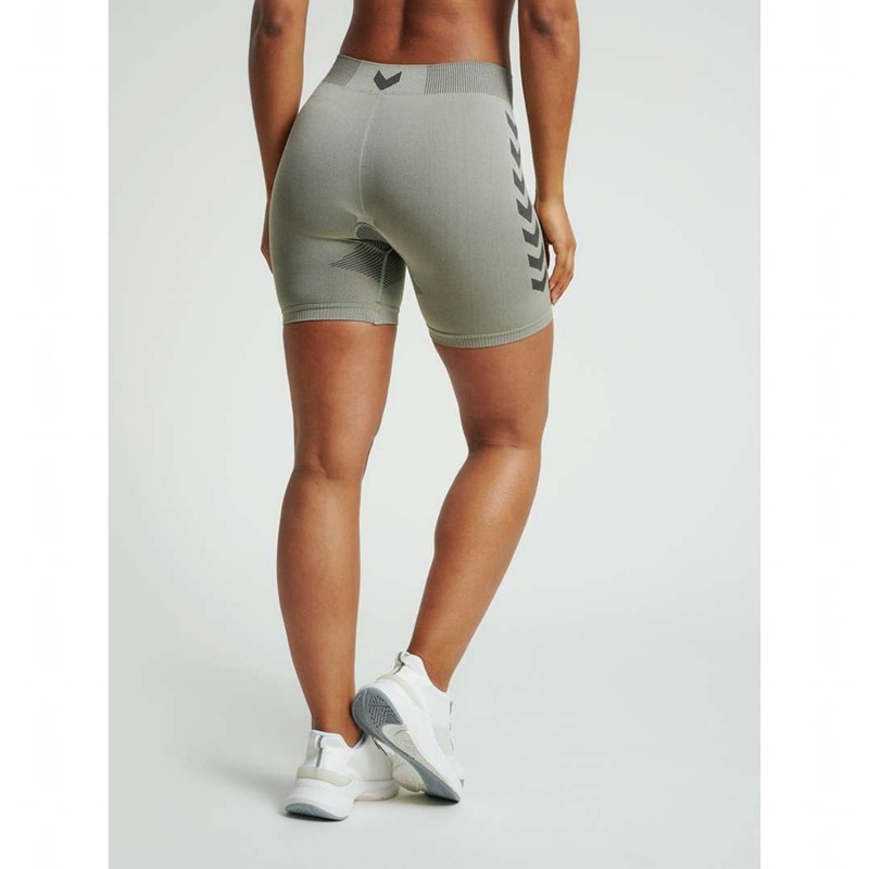 Hummel First Seamless Tr Sht Tigh W Ženske Majica s Kapuljačom Sive | 514451-865