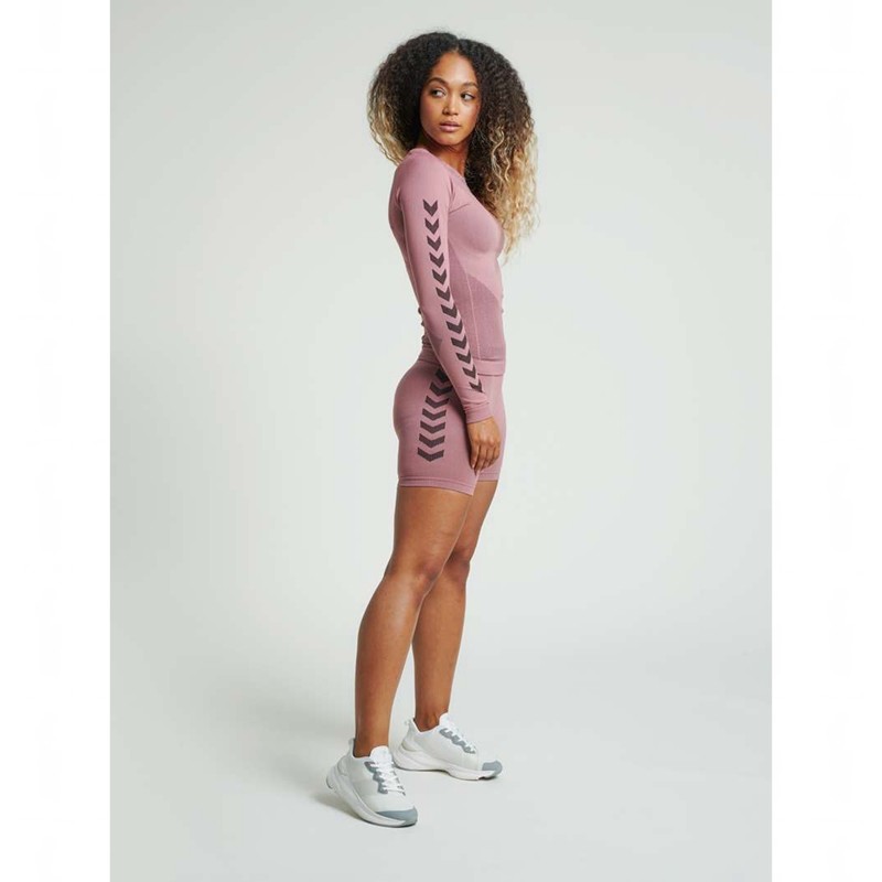 Hummel First Seamless Tr Sht Tigh W Ženske Kratke Hlače Roze | 240231-180